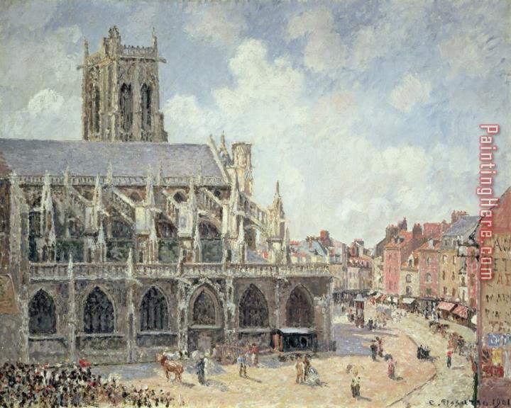 Camille Pissarro The Church of Saint Jacques in Dieppe